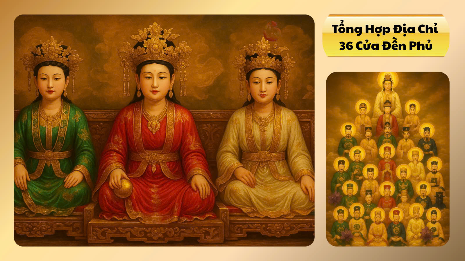 Tổng hợp Địa Chỉ Đền Thờ 36 Giá Đồng.