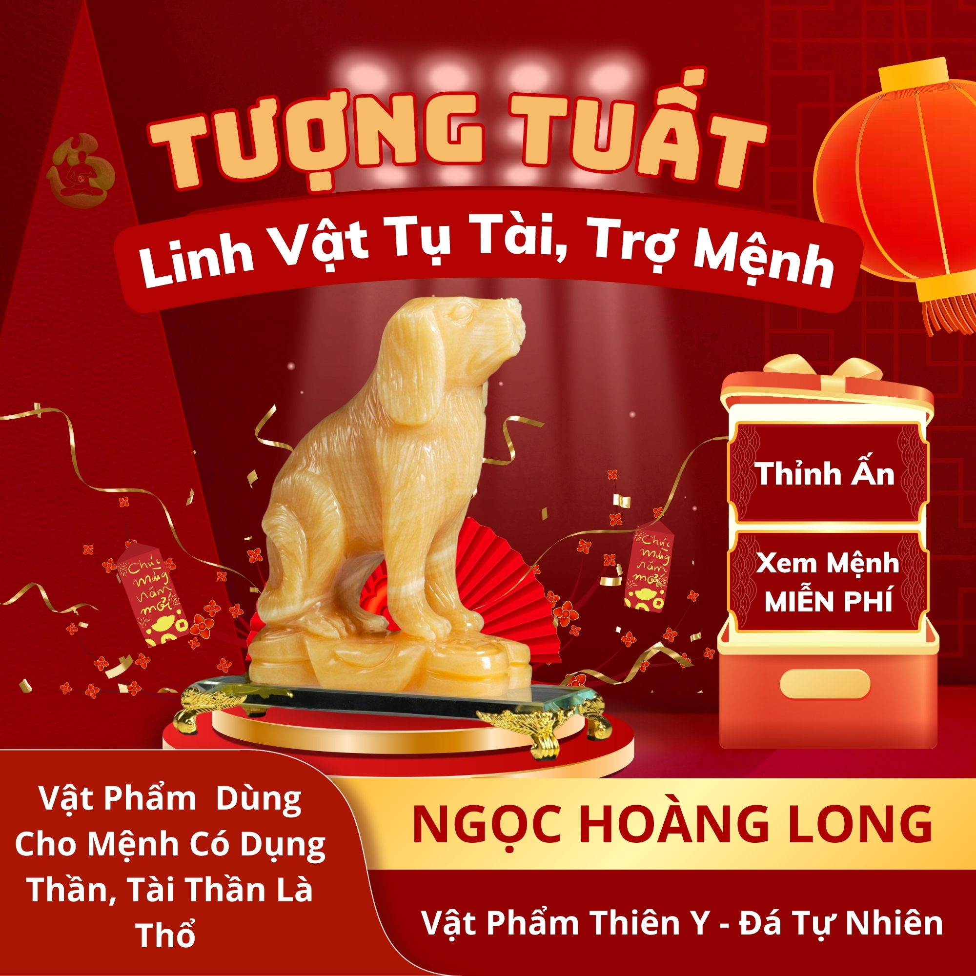 Tượng Tuất Thổ - Đá Hoàng Long (Kho Tuất)