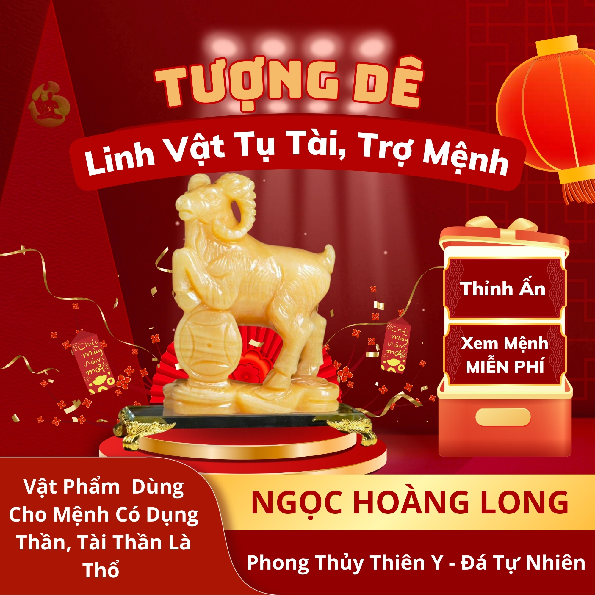 Tượng Dê đá ngọc hoàng long (Ninh Dương)