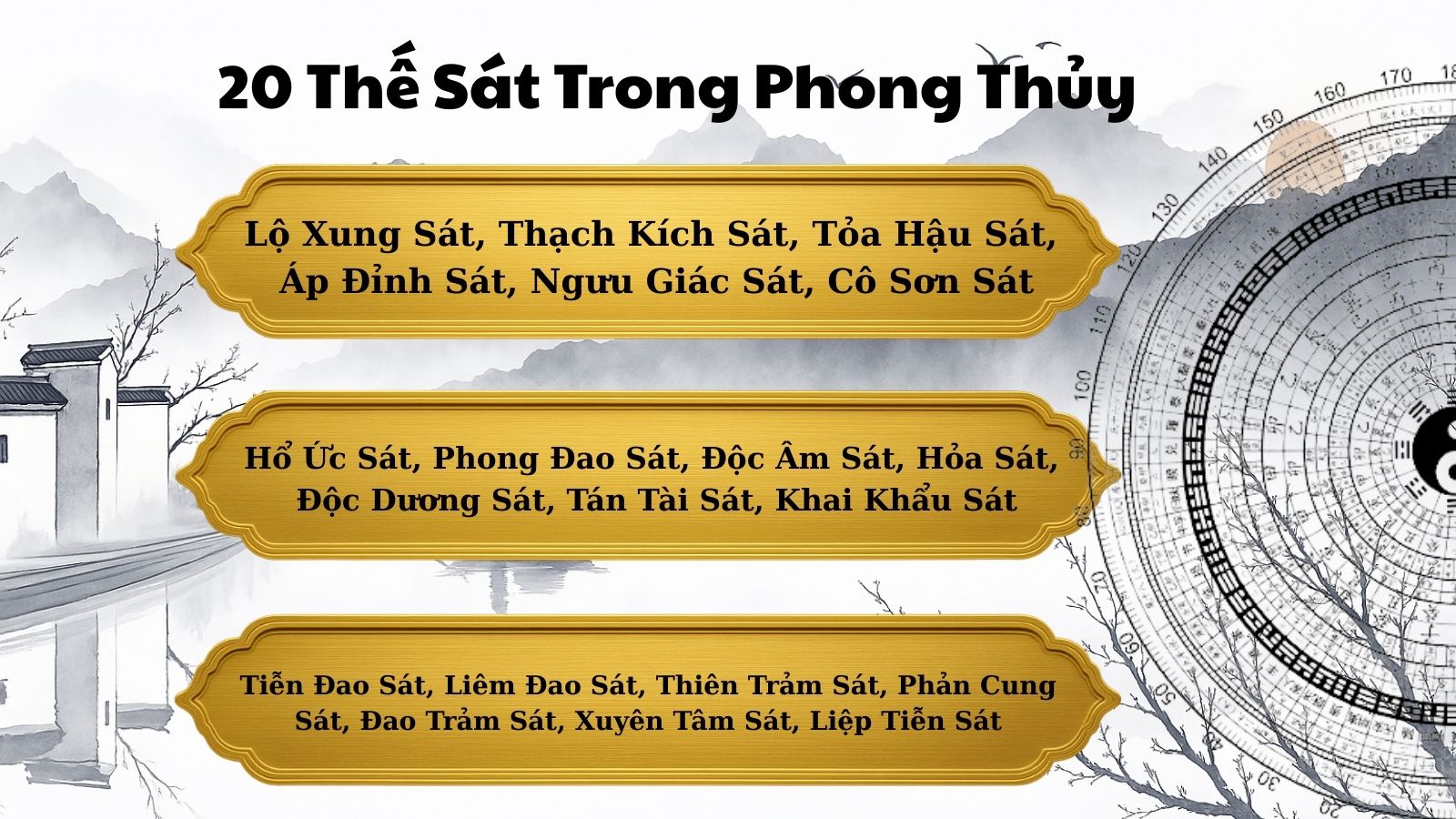 20 Thế Sát Trong Phong Thủy Loan Đầu