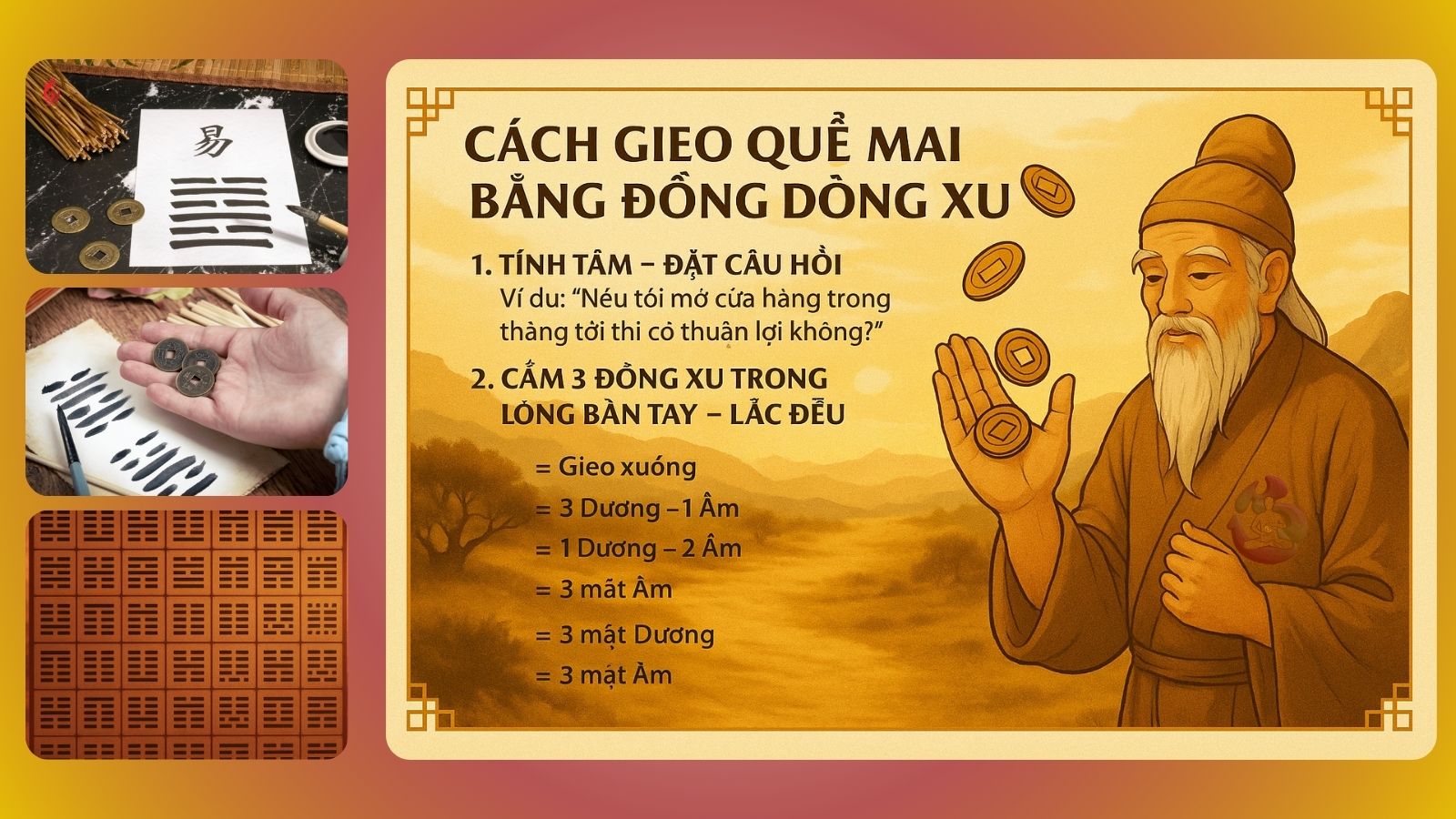 Gieo Quẻ Mai Hoa Bằng Đồng Xu